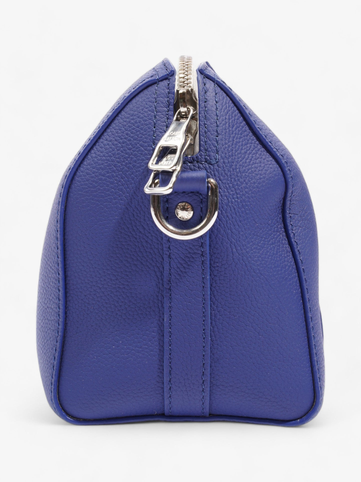 Louis Vuitton City Keepall Leather White Blue Travel Bag