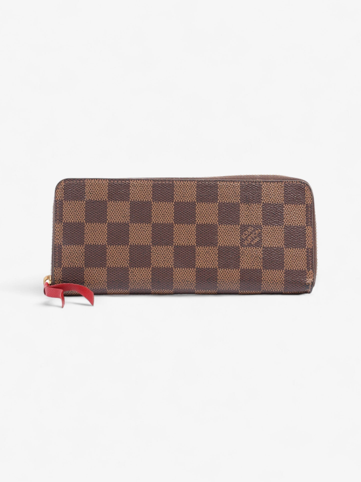 Louis Vuitton Clemence Ebene Coated Damier Canvas Coated Canvas Wallet Case Coated Canvas
