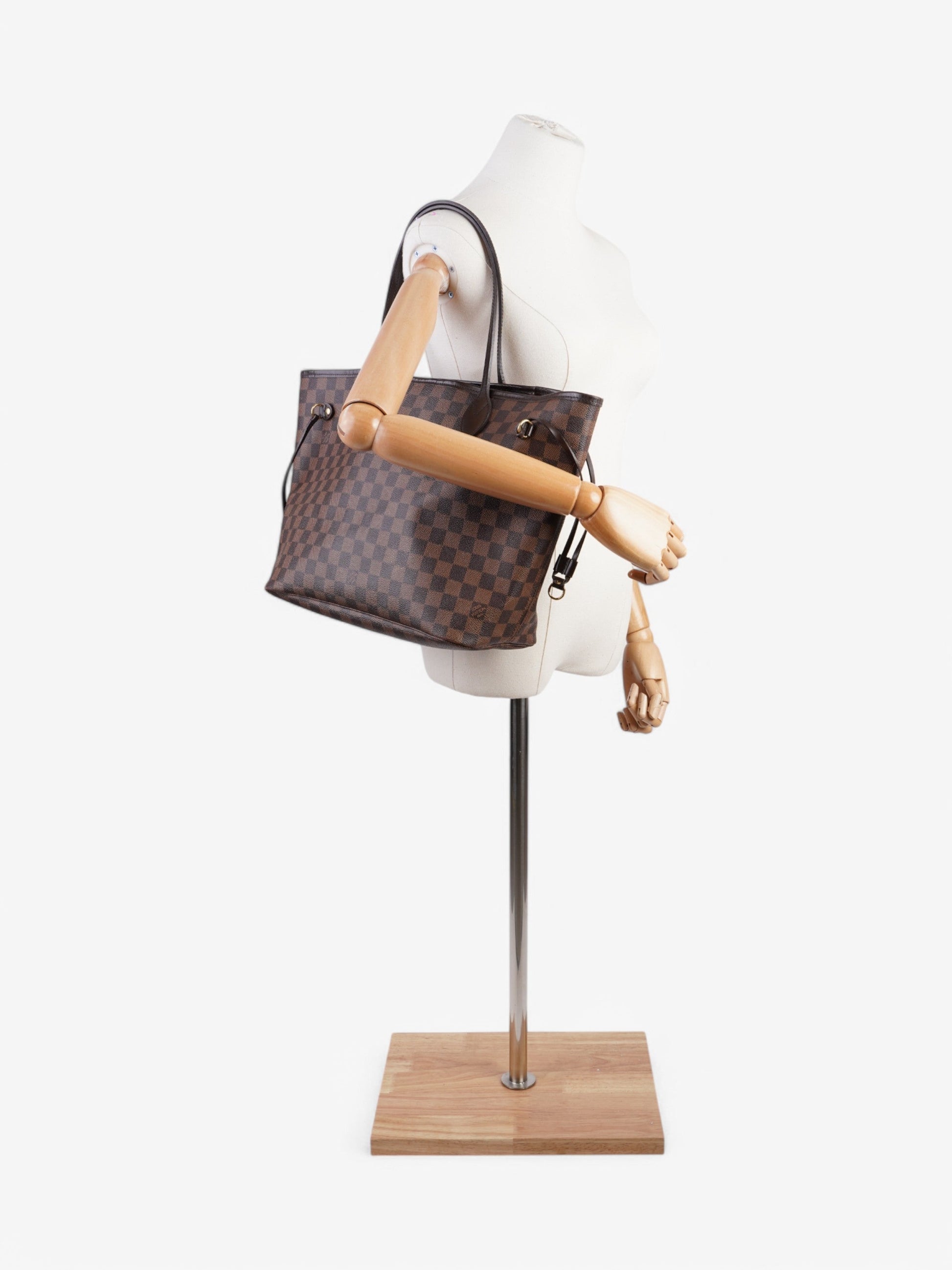 Louis Vuitton Neverfull Ebene Coated MM Damier Canvas Coated Canvas Apparel Mm 63