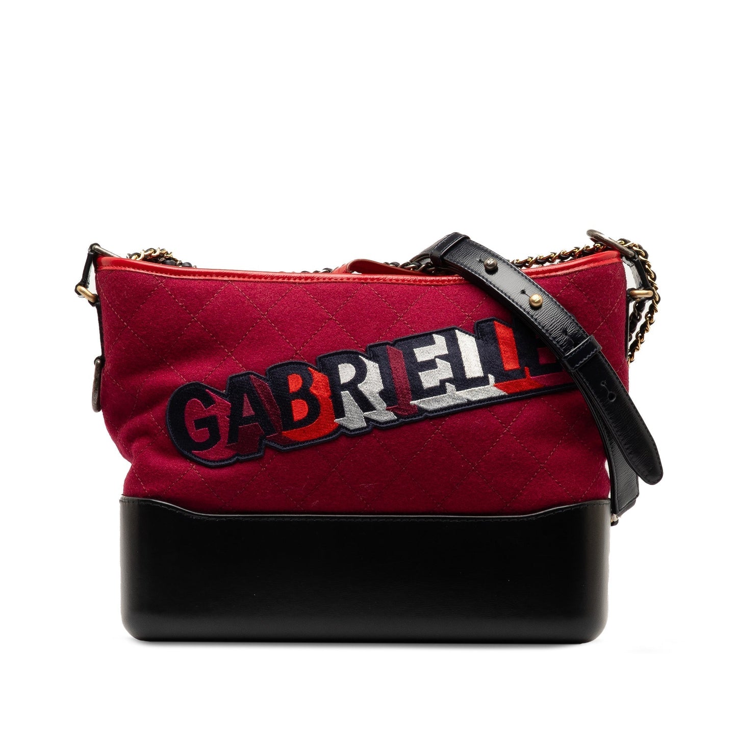 CHANEL Small Wool Gabrielle Crossbody Crossbody Bag