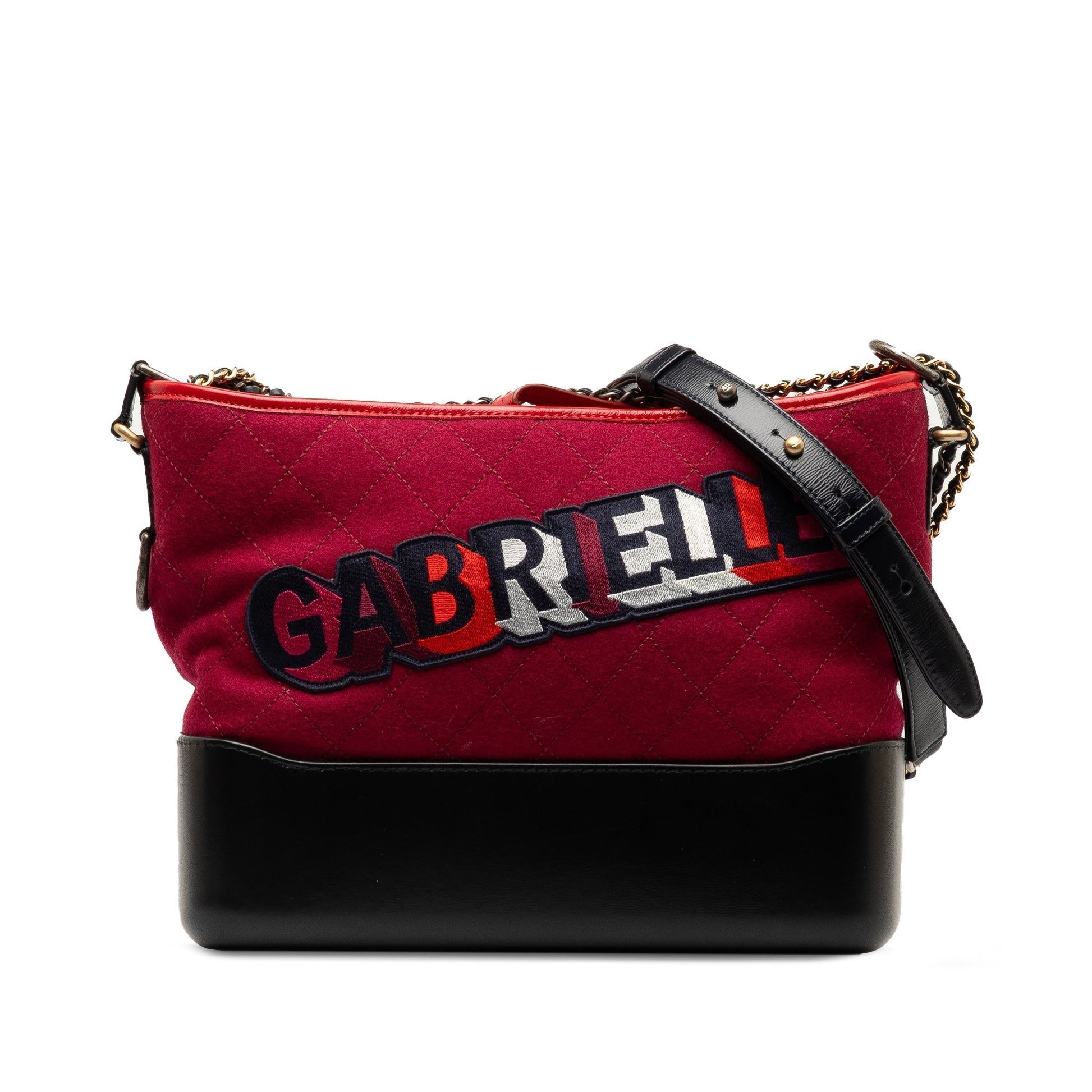 CHANEL Small Wool Gabrielle Crossbody Crossbody Bag