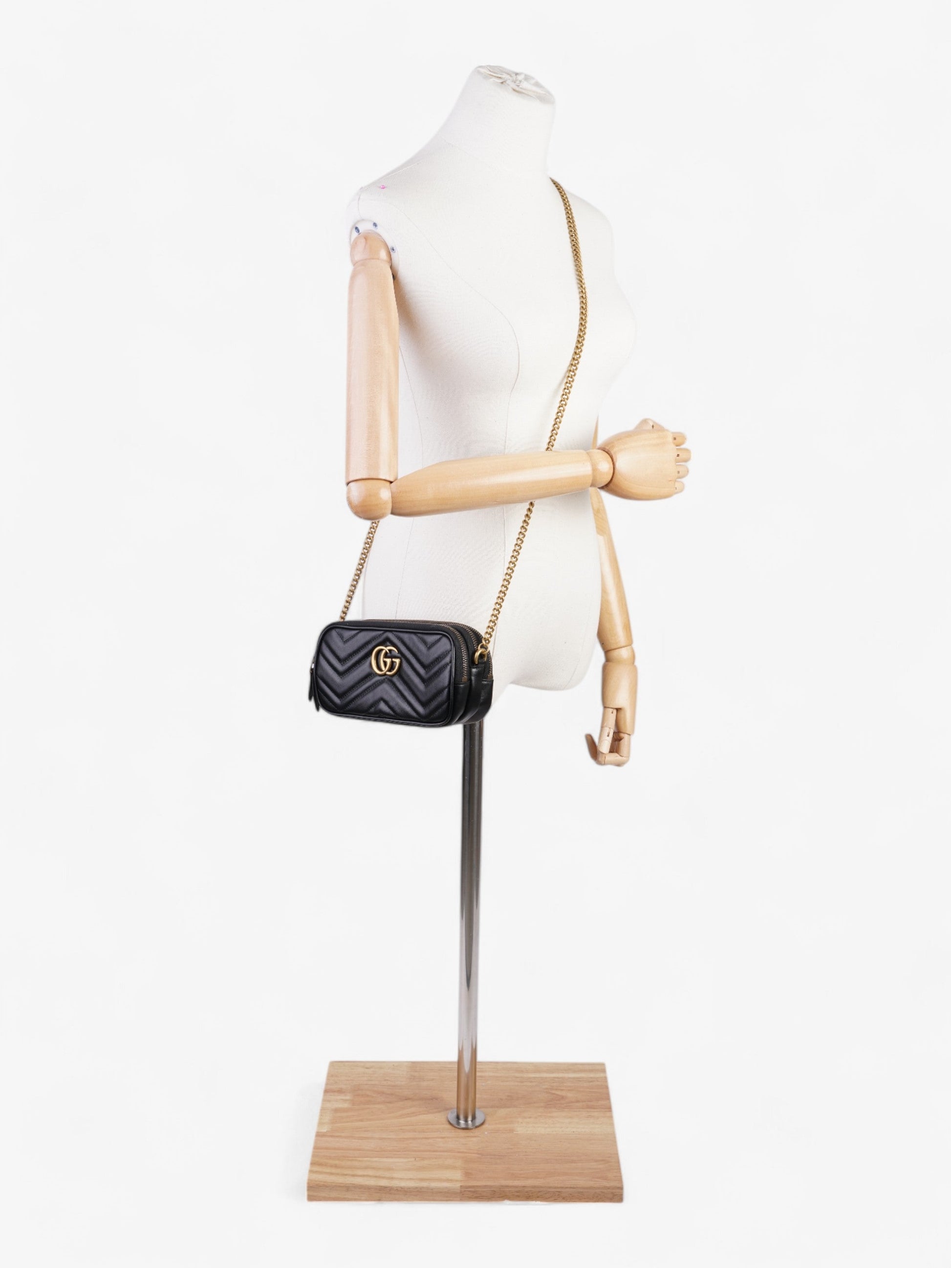 Gucci Marmont Bag Leather Black Shoulder Bag