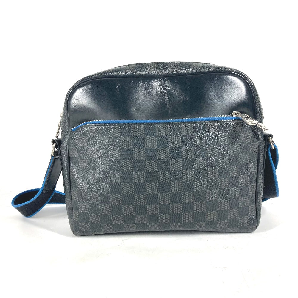 Louis Vuitton N42423 Damier Grafitto Damier Grafitte Canvas Black Shoulder Bag