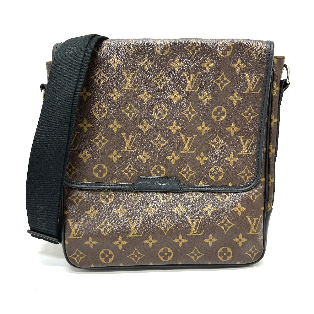 Louis Vuitton M56715 macacer Bus MM Monogram Canvas Brown Shoulder Bag