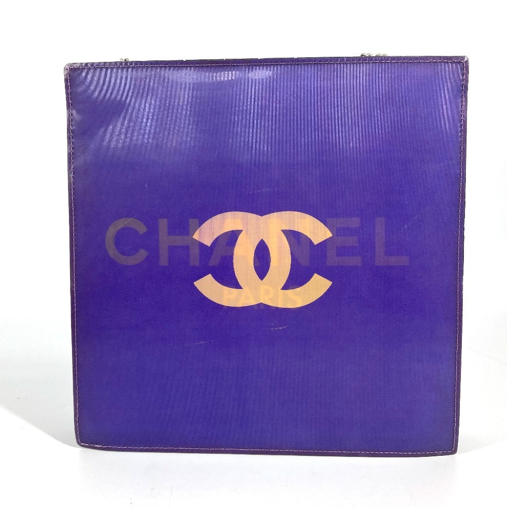 Chanel PVC purple hologram CC COCO Mark Leather Shoulder Bag