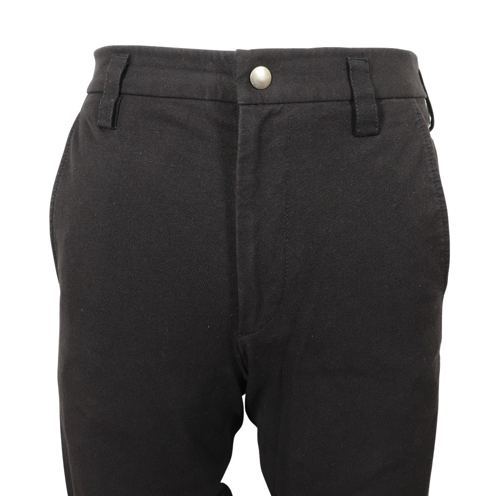 Gucci Polyurethane 18Stainless Steel Sideline gabardine Cotton Black Apparel