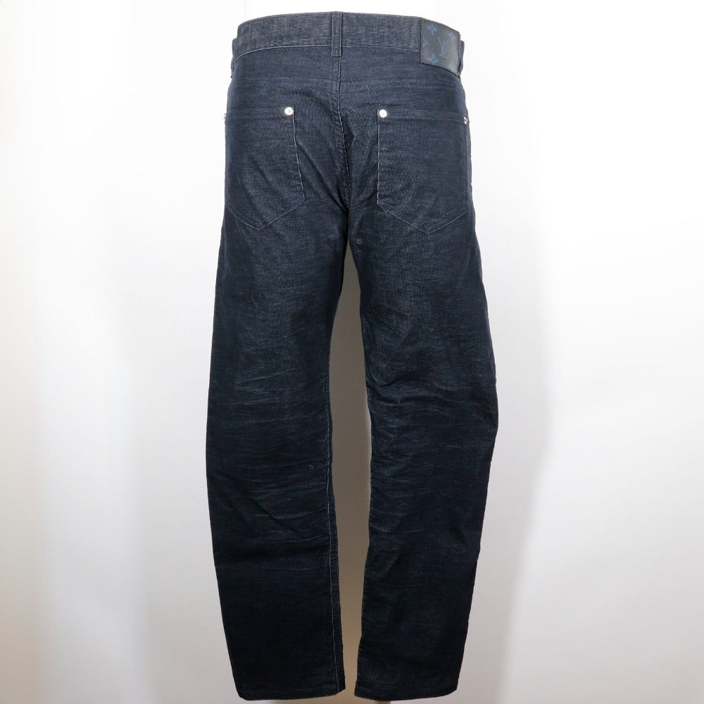 Louis Vuitton Polyester dark Corduroy Circle 32 Cotton Blue Apparel