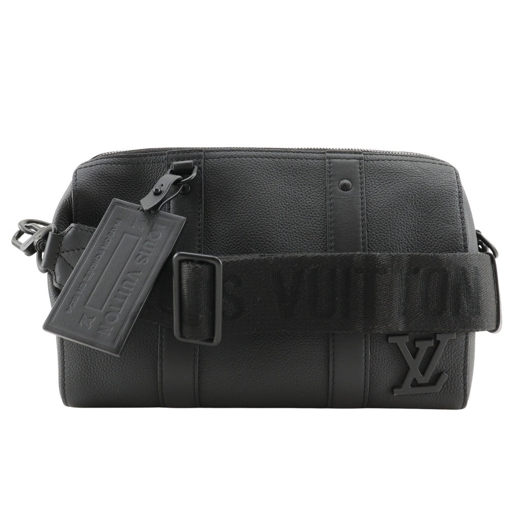 Louis Vuitton M59255 Aerogram City Keepall Calfskin Black Shoulder Bag