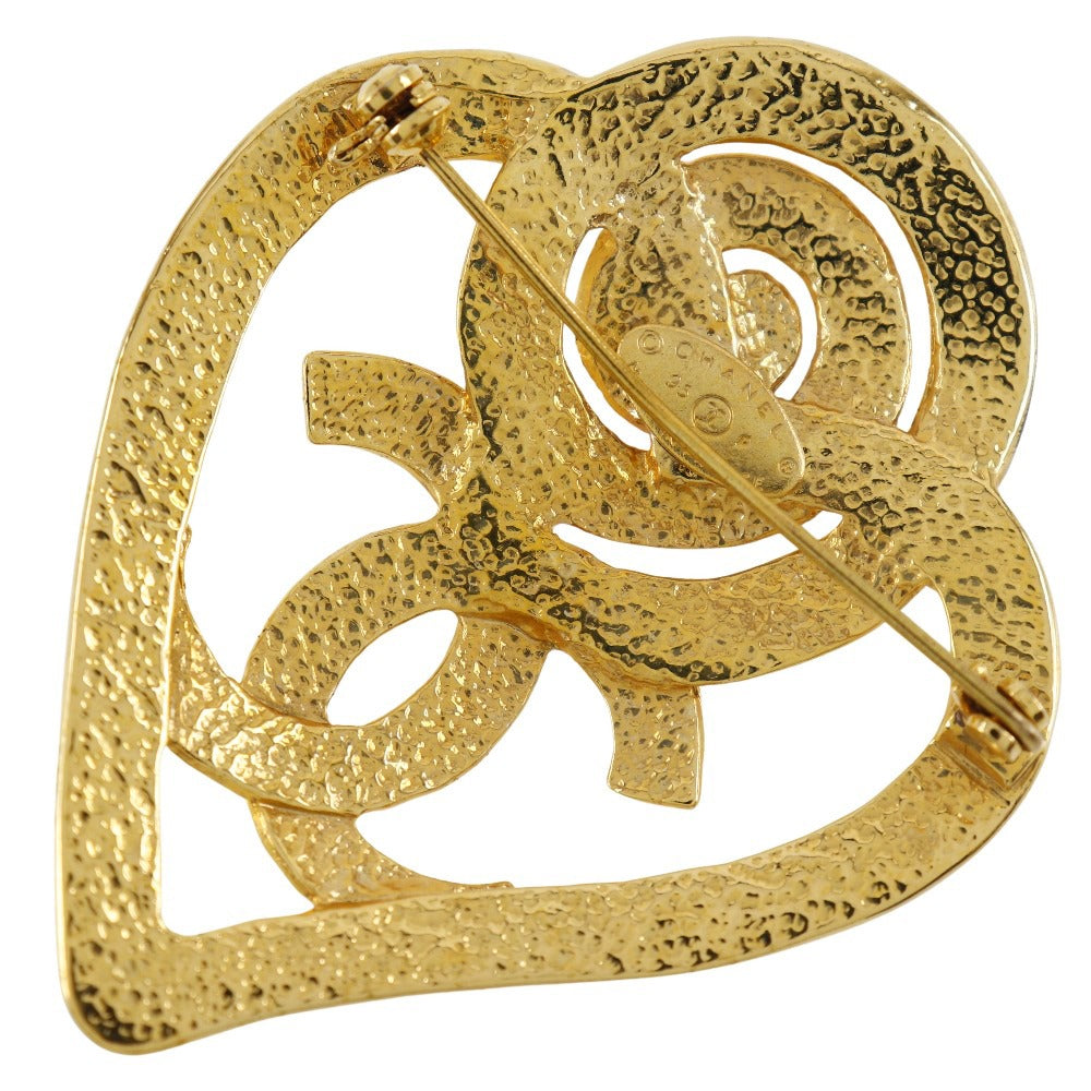 Chanel Brooch Plated Gold Handbag 2