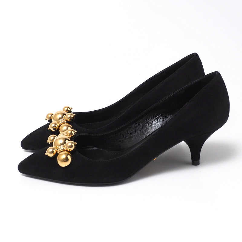 Pumps Women Handbag Leather Black Shoes