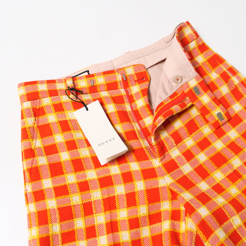 Gucci tweed x yellow 42 Orange Apparel