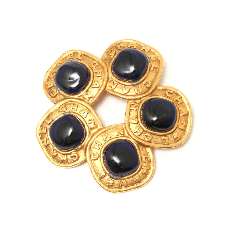 Chanel Brooch Plated Gripoa 26 Gold Handbag