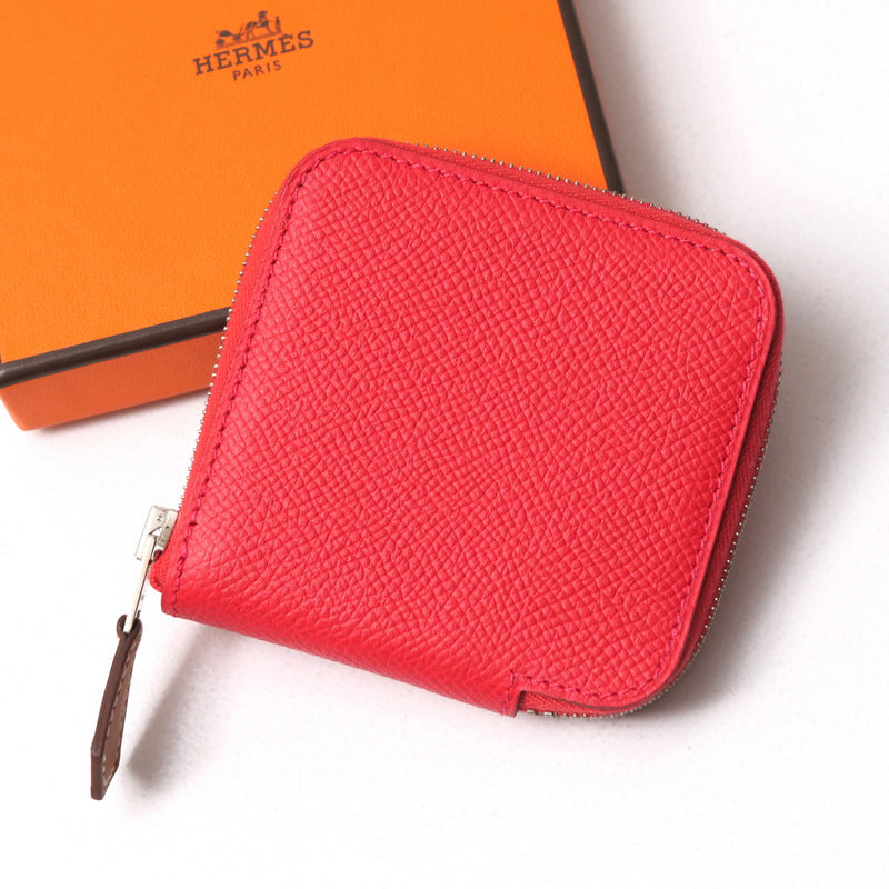 Pouch Epsom Metal: Della Cavalleria Azap Compact Pink Silver Travel Bag