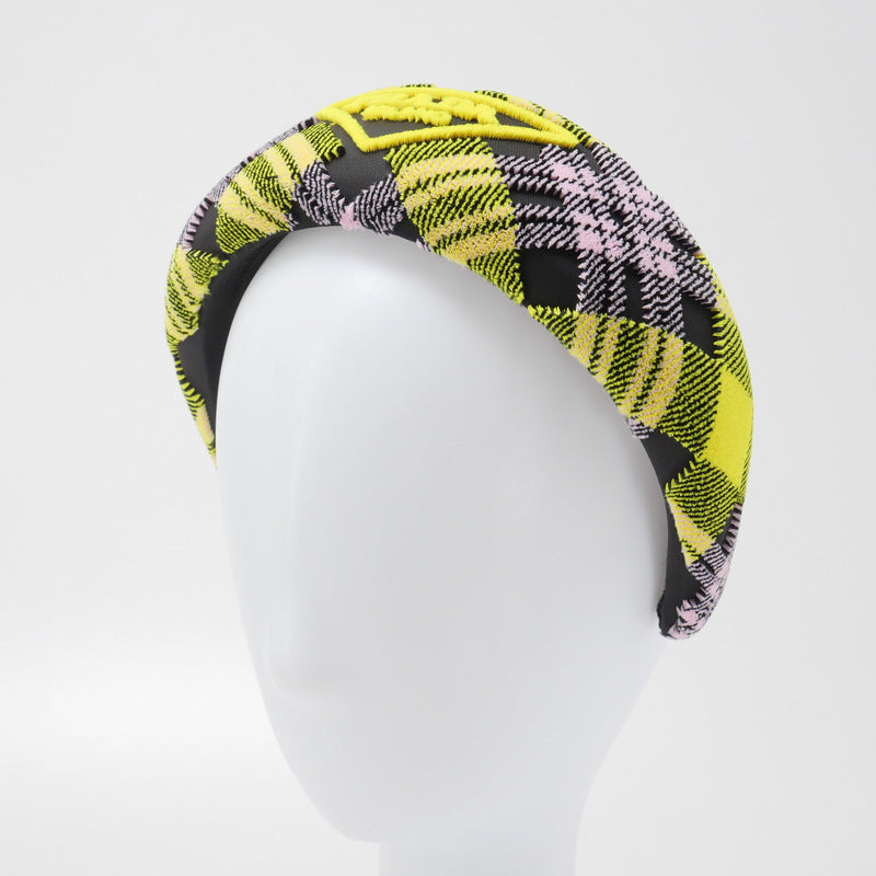 Hair Accessory Velor Multicolor Hairband With Triangle Logo Travel Bag