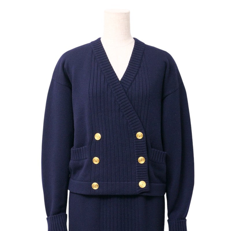 Chanel setup knit Navy 38 Handbag