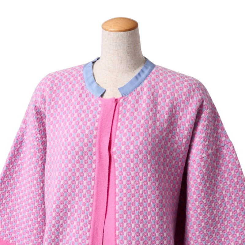 Chanel cardigan cashmere light 34 Blue Pink Handbag