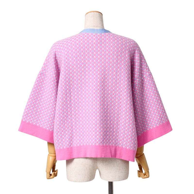 Chanel cardigan cashmere light 34 Blue Pink Handbag