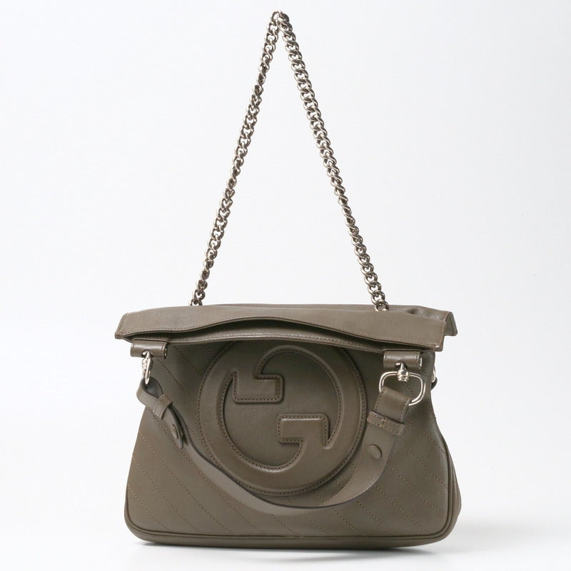 Gucci Ra3617 Leather Khaki Handbag