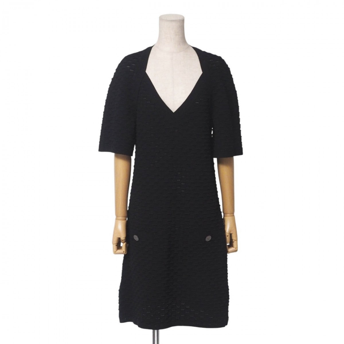 Chanel one piece knit 42 Black Handbag