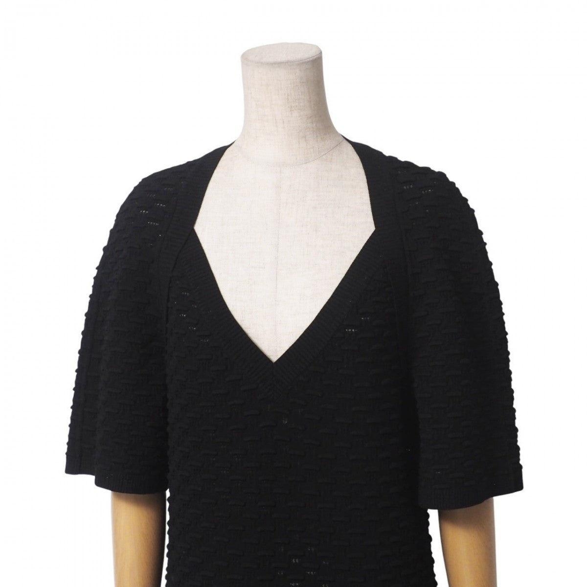 Chanel one piece knit 42 Black Handbag