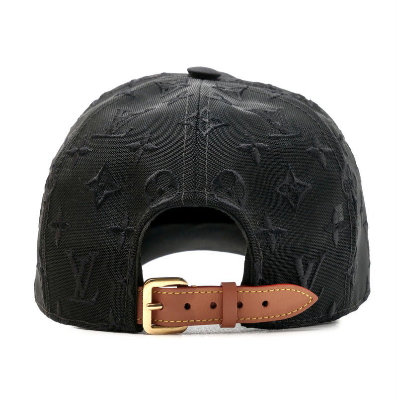 Louis Vuitton M77115 polyester baseball mesh Monogram Cotton Black Hat