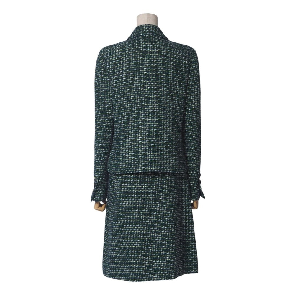 Chanel suit tweed 36 Green Handbag