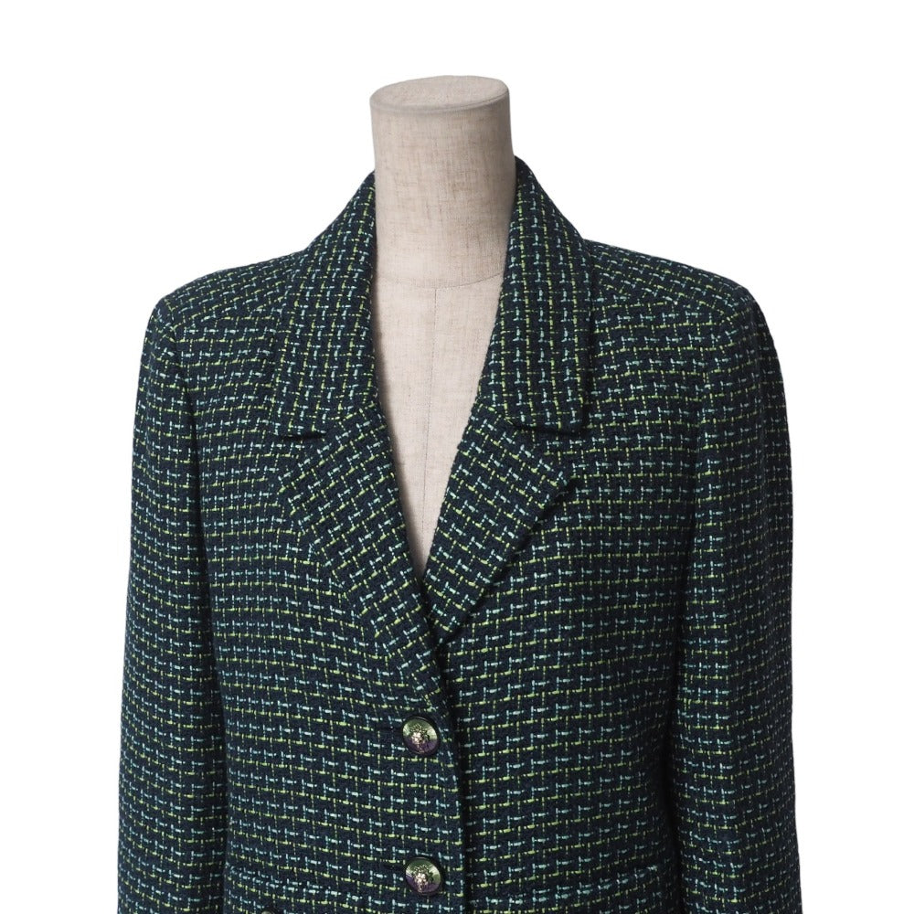 Chanel suit tweed 36 Green Handbag