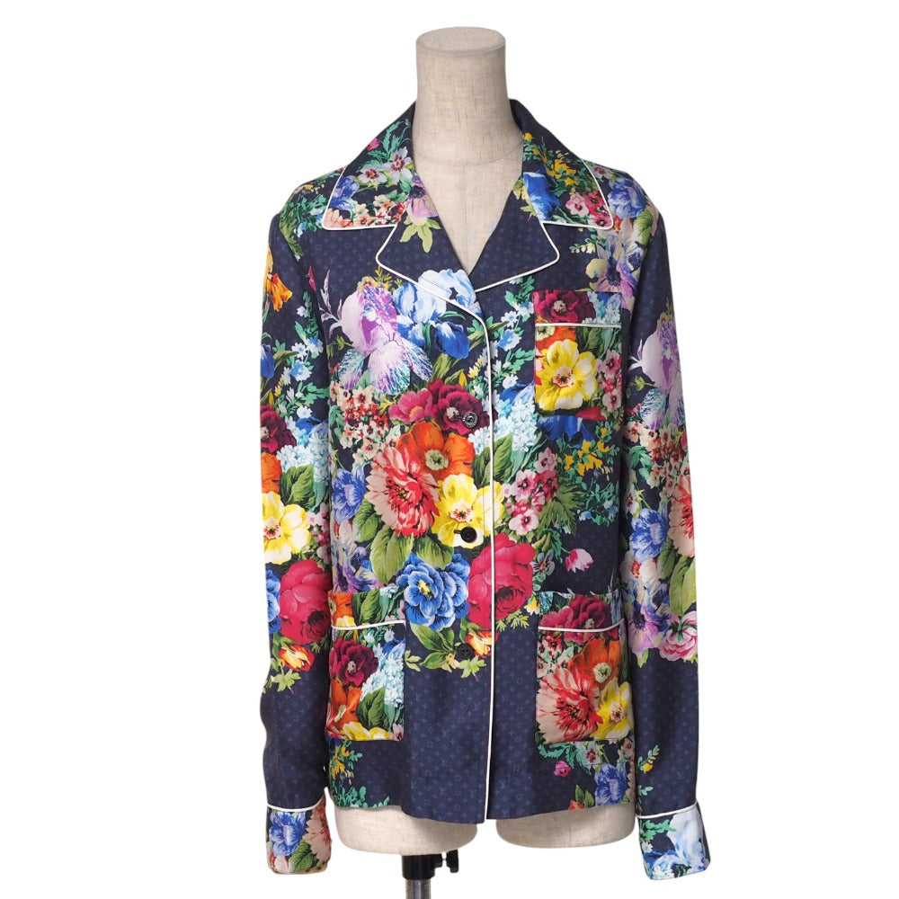 Louis Vuitton Long sleeve shirt RW222B SR8 Navy Multicolor Apparel