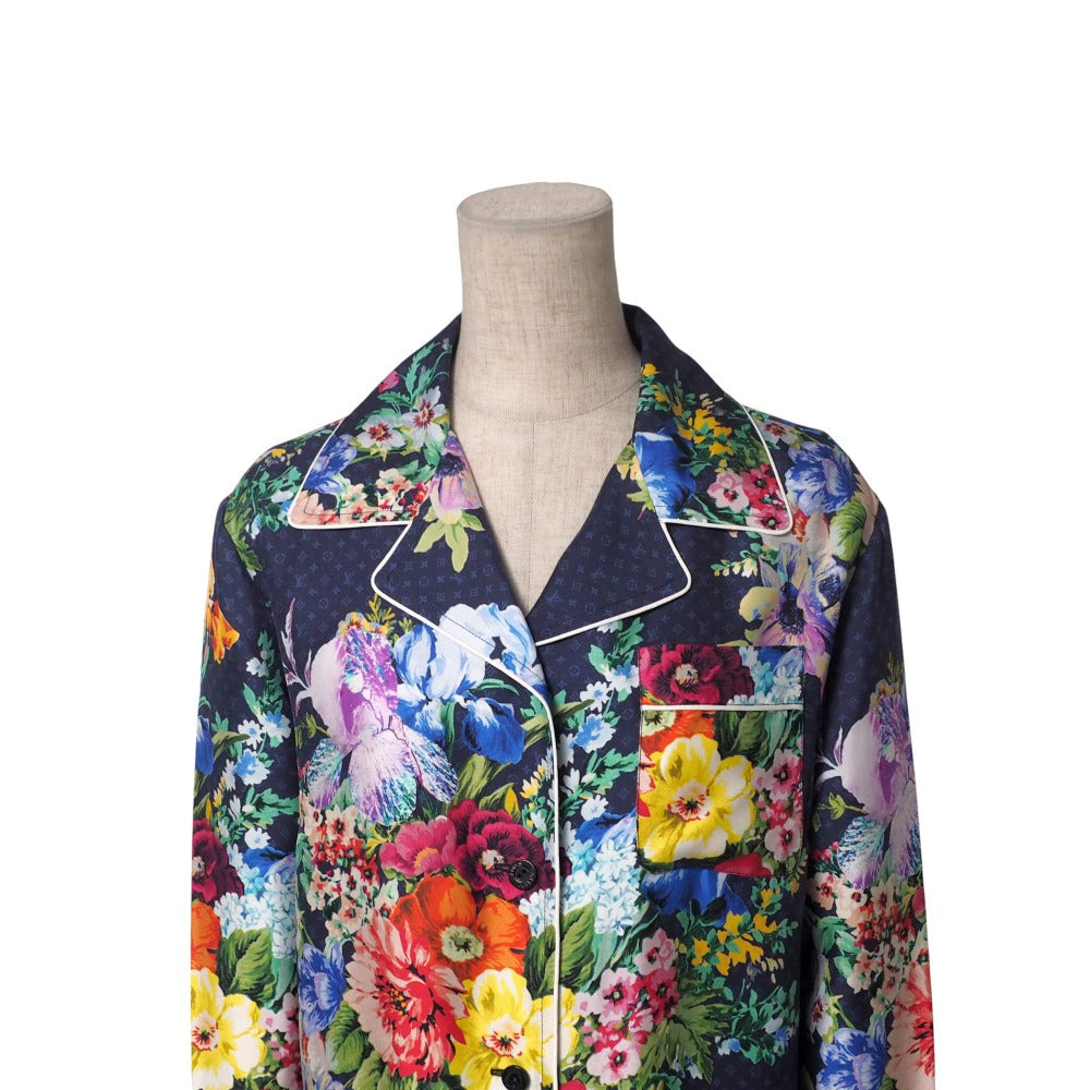 Louis Vuitton Long sleeve shirt RW222B SR8 Navy Multicolor Apparel