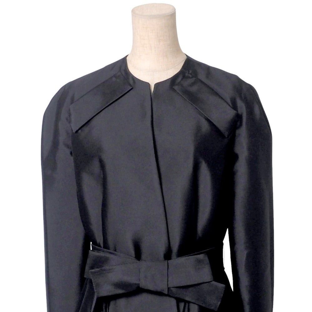 Dior Christian Coat Silk Women (F) Handbag Black Travel Bag