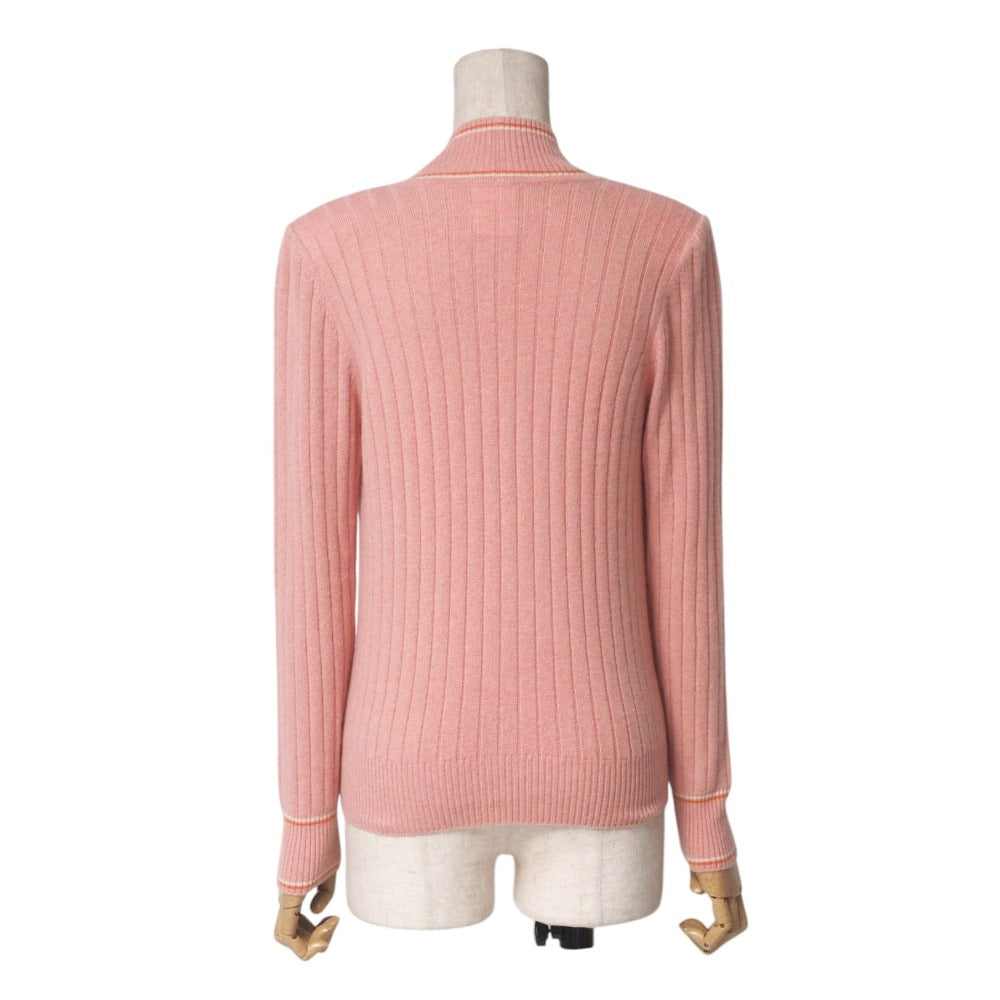 Chanel knit cashmere No Pink Handbag