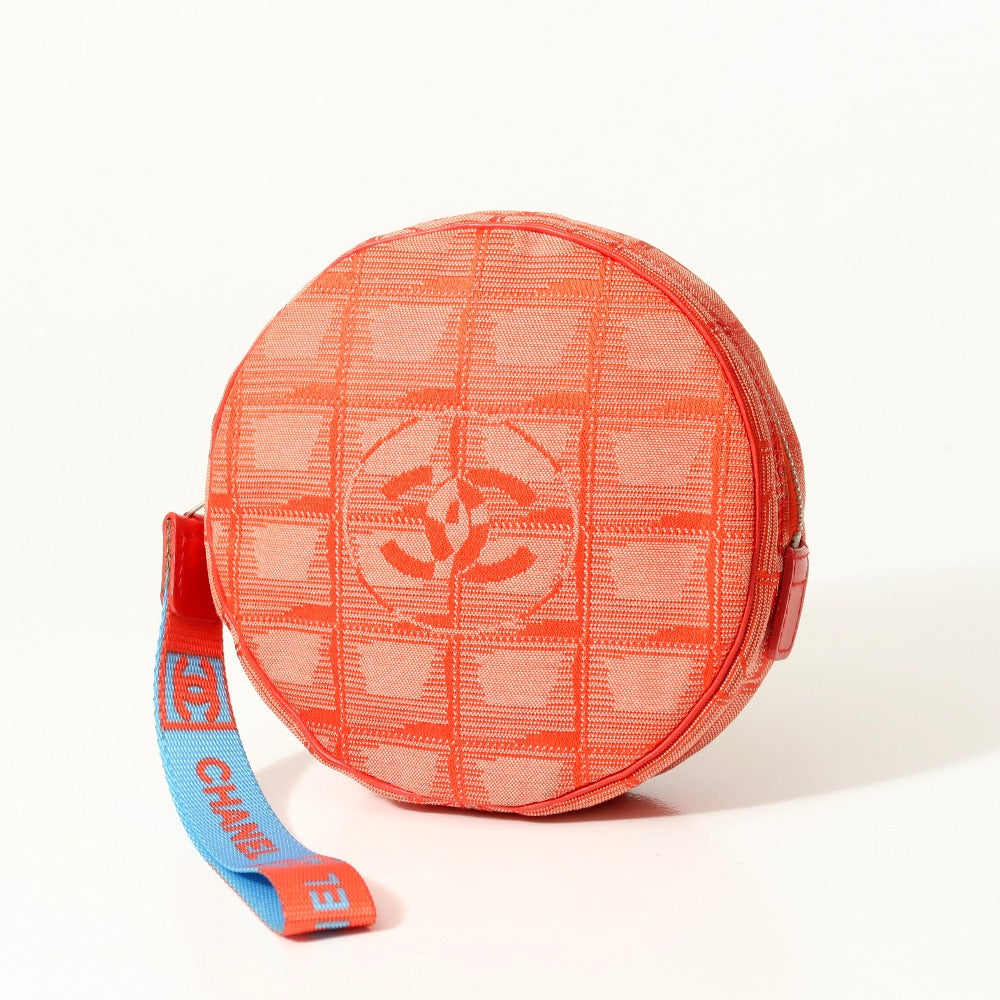 Chanel Nylon jacquard New line Red Travel Bag