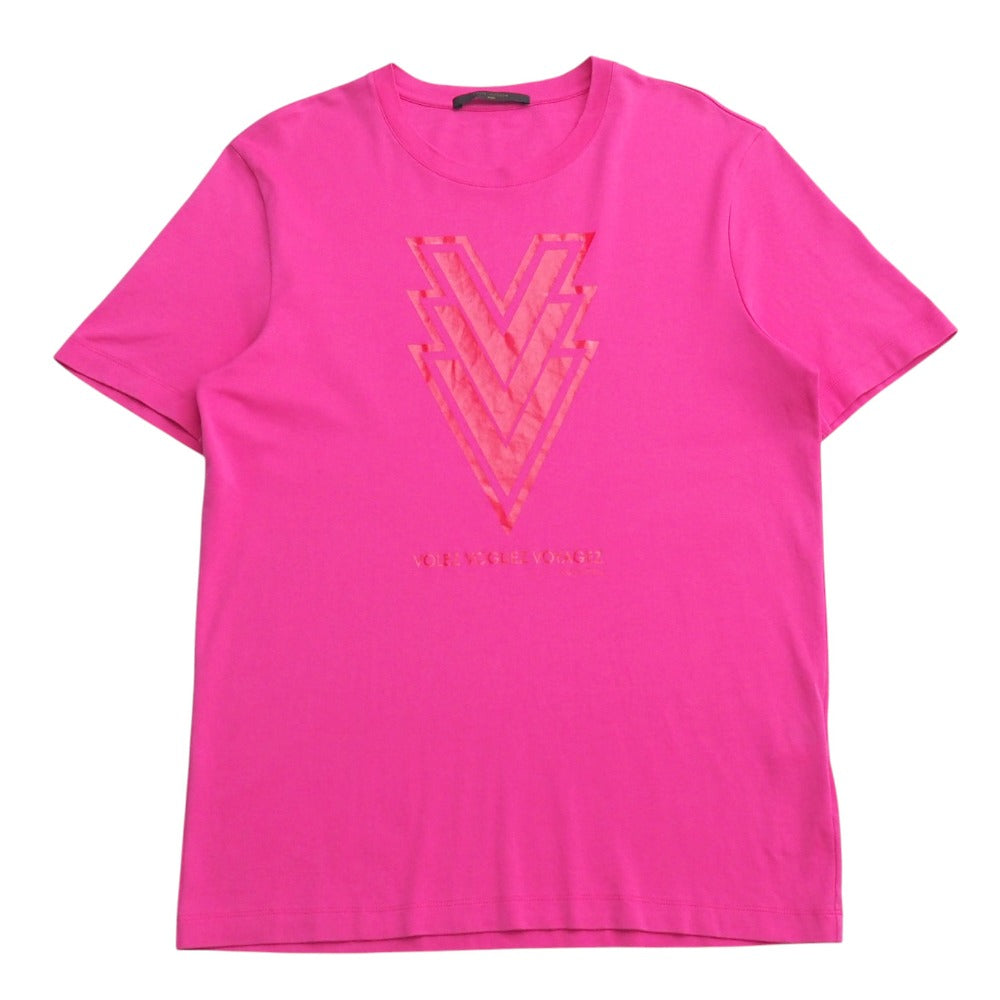 Louis Vuitton Short sleeve T-shirt RM151 L Cotton Pink Orange Apparel