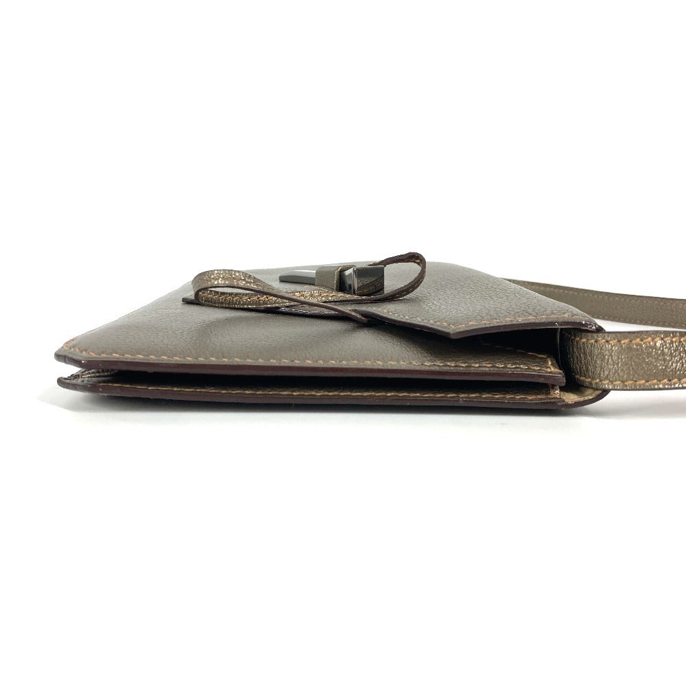 Shoulder Bag Shave Envelope Women Gold