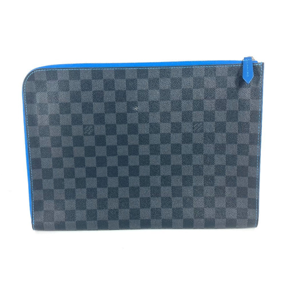 Louis Vuitton N64032 Damier Grafitto Damier Grafitte Canvas Black Clutch Bag