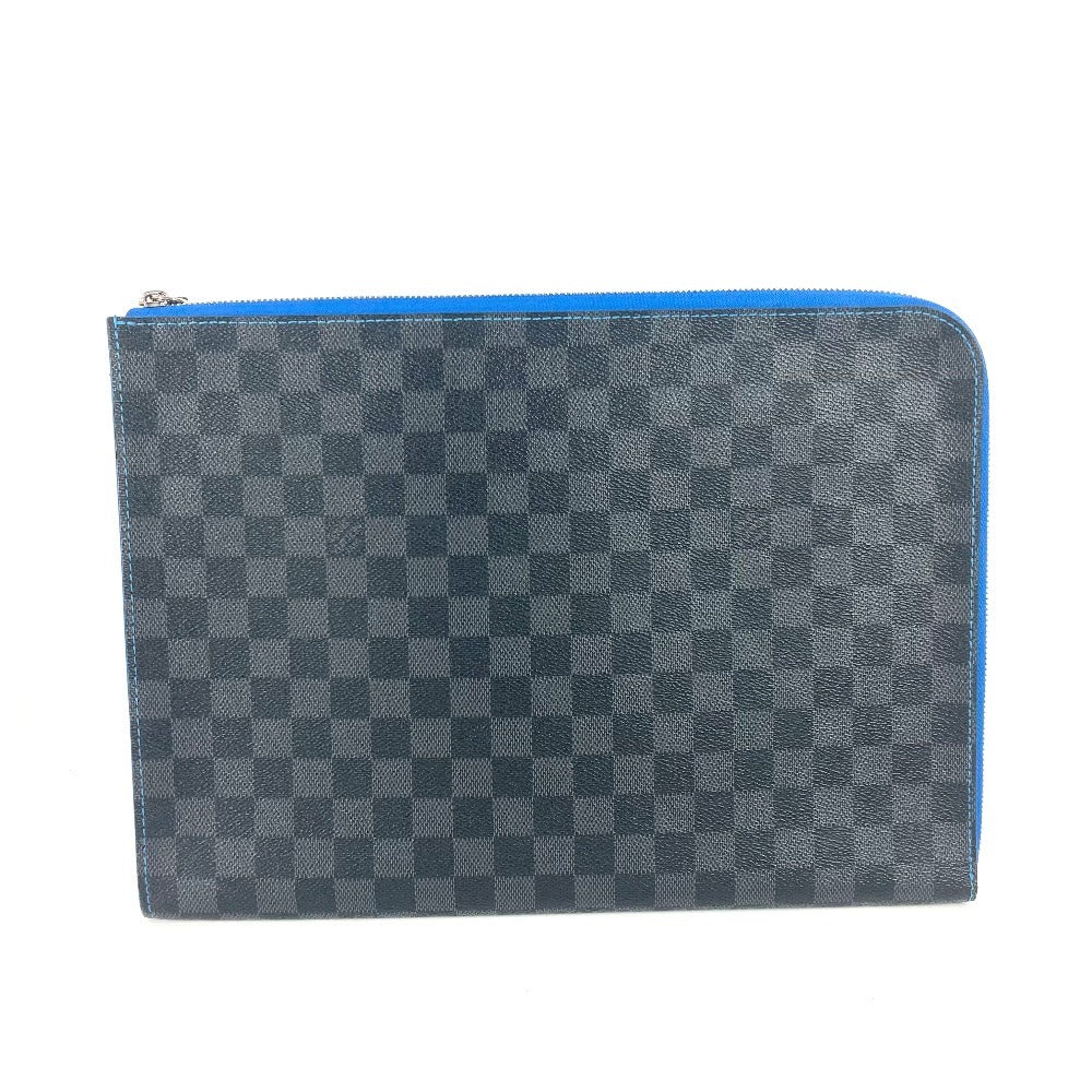 Louis Vuitton N64032 Damier Grafitto Damier Grafitte Canvas Black Clutch Bag