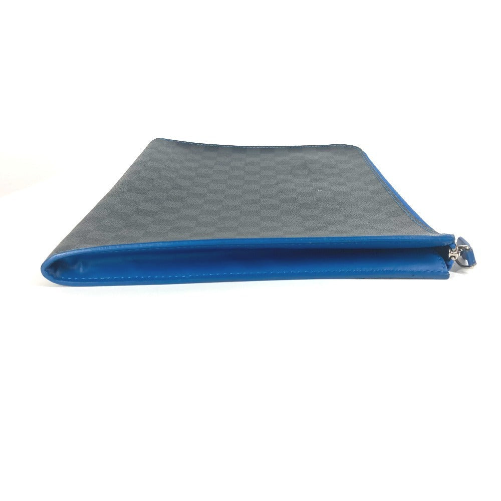 Louis Vuitton N64032 Damier Grafitto Damier Grafitte Canvas Black Clutch Bag