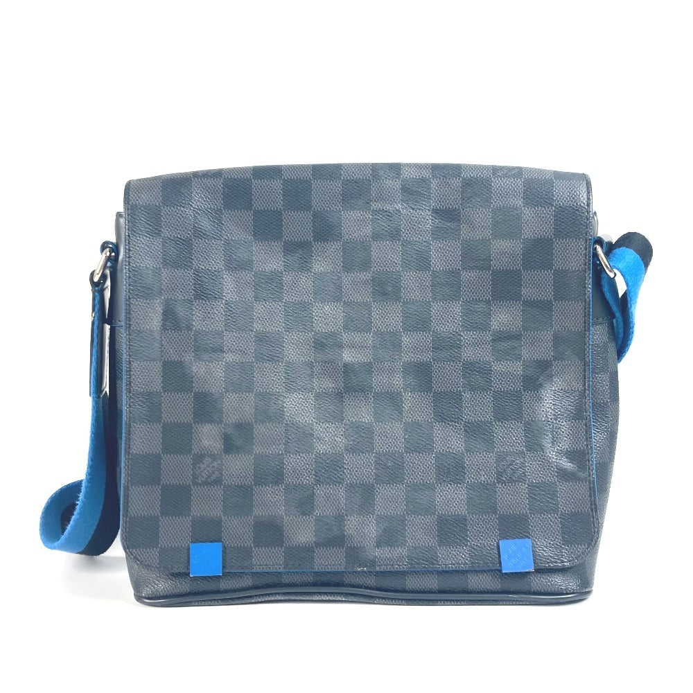 Louis Vuitton N42420 Damier Grafitto Damier Grafitte Canvas Black Shoulder Bag