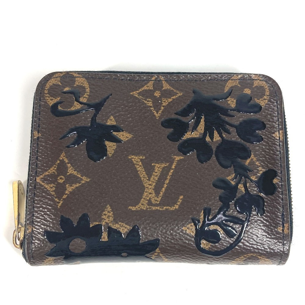 Louis Vuitton Coin M62547 Blossom Floral Zip Monogram Canvas Brown Handbag