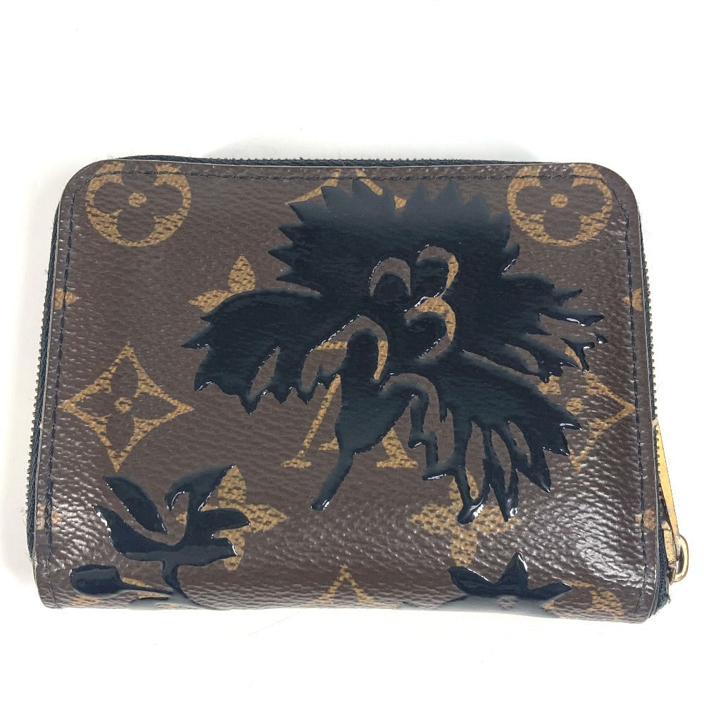 Louis Vuitton Coin M62547 Blossom Floral Zip Monogram Canvas Brown Handbag