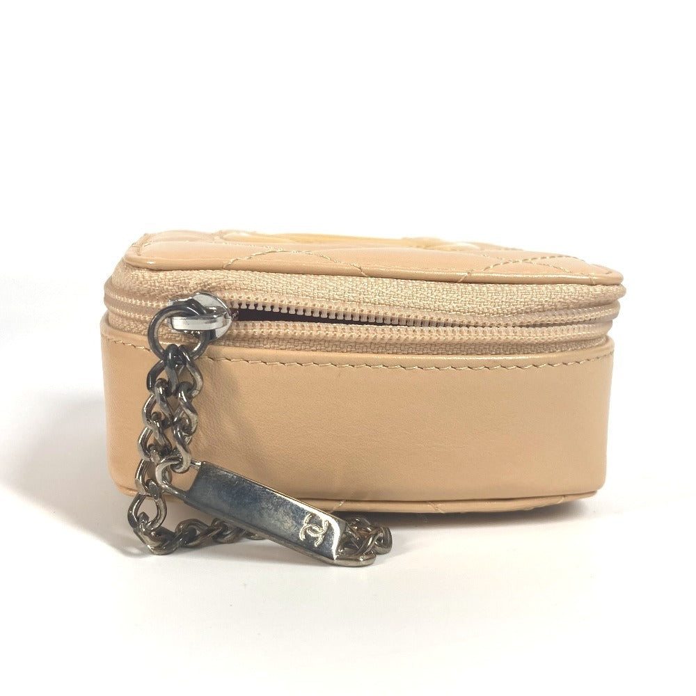 Chanel Cambon line CC COCO Mark Beige Leather Handbag Rb 9