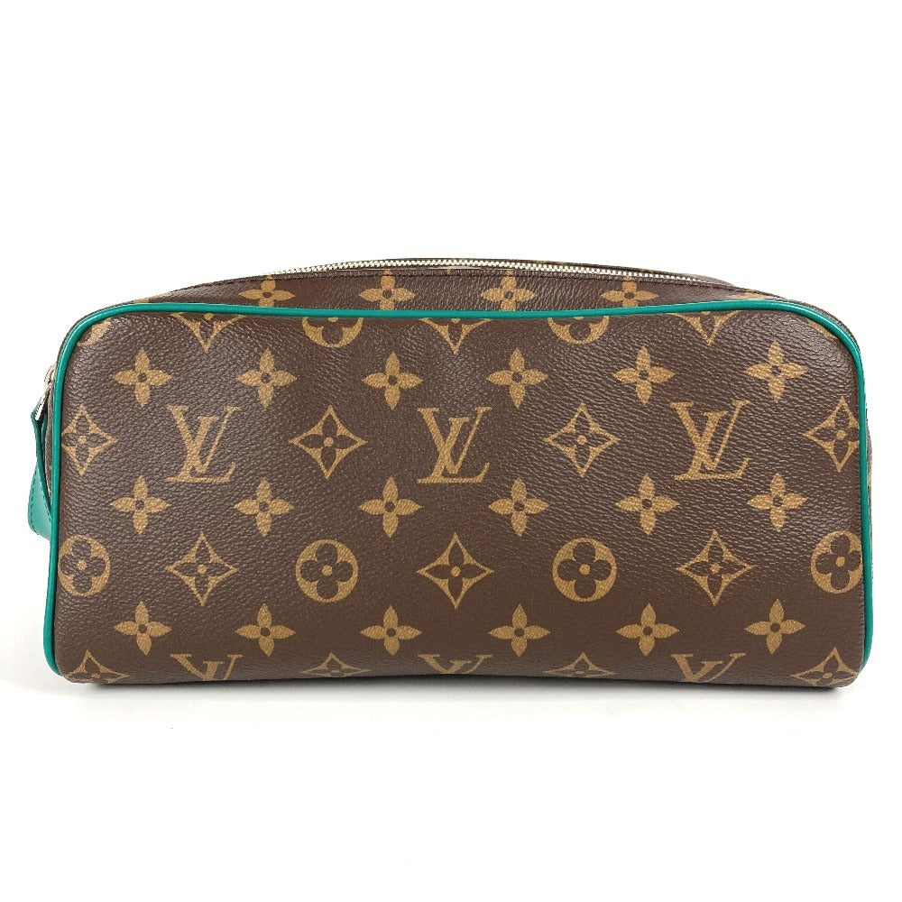 Louis Vuitton business M12639 macacer Dopp Kit Monogram Canvas Green Handbag