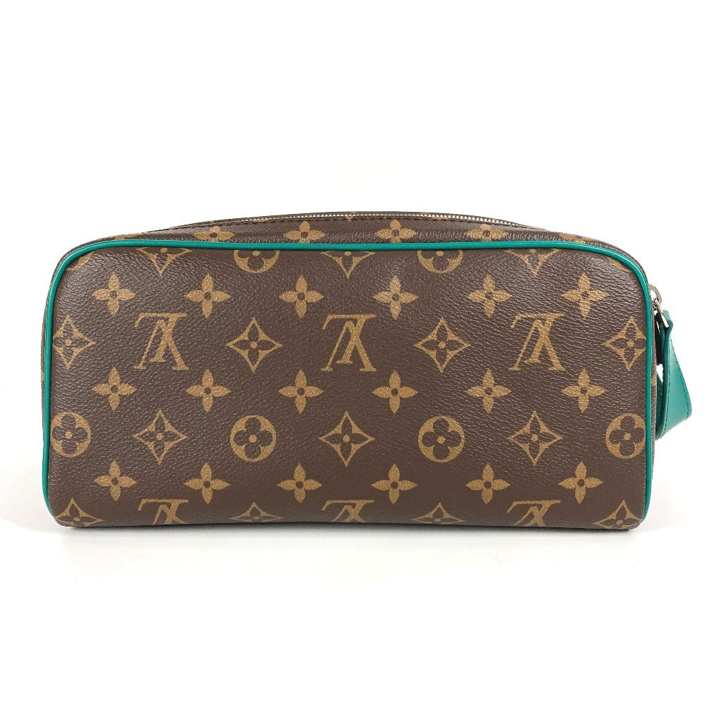 Louis Vuitton business M12639 macacer Dopp Kit Monogram Canvas Green Handbag