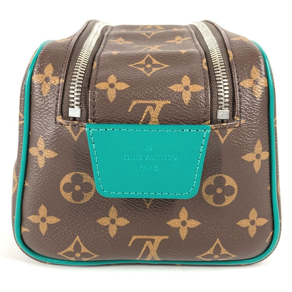 Louis Vuitton business M12639 macacer Dopp Kit Monogram Canvas Green Handbag