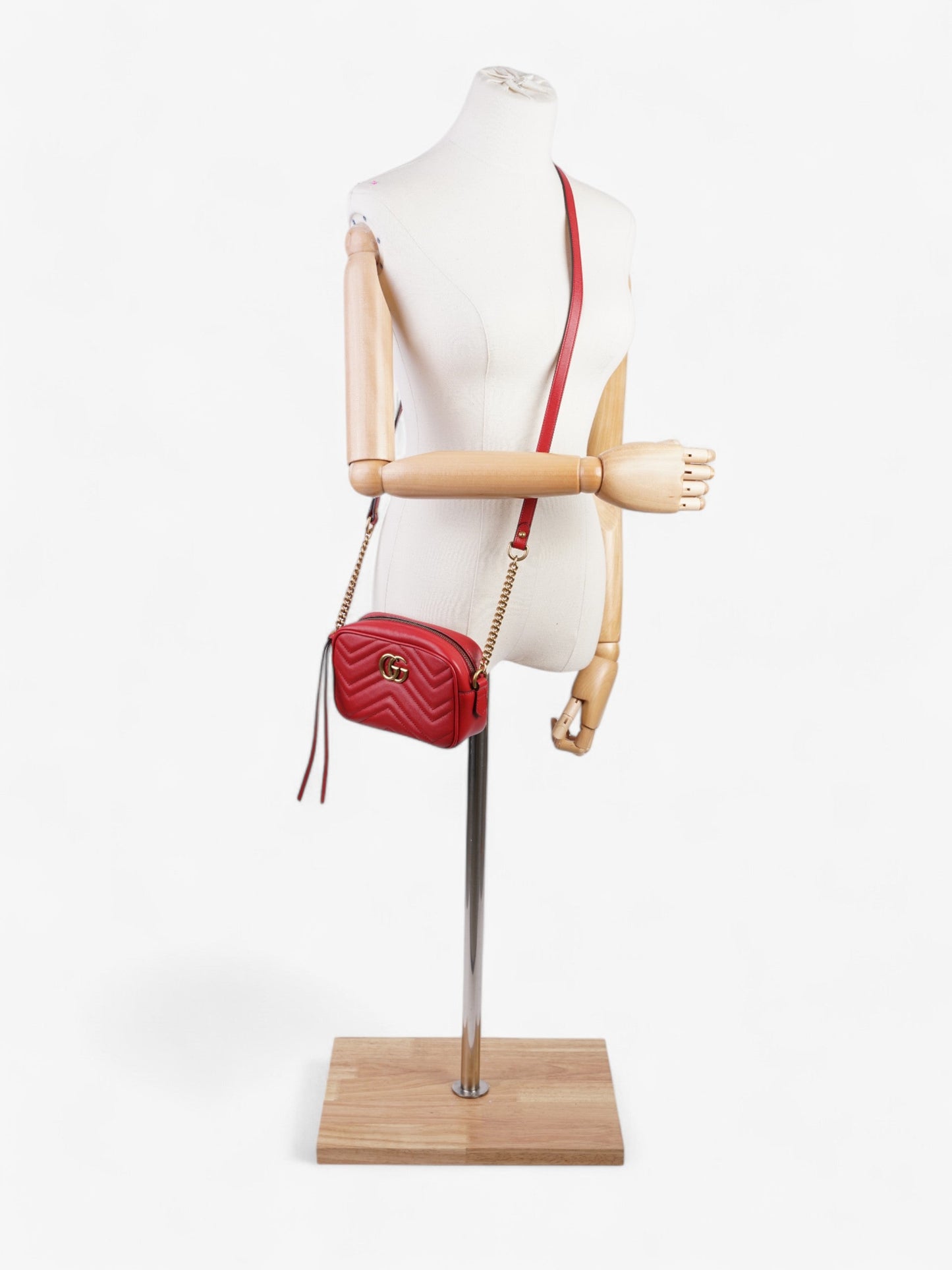 Gucci Marmont Mini Crossbody Bag Leather Matelasse 15