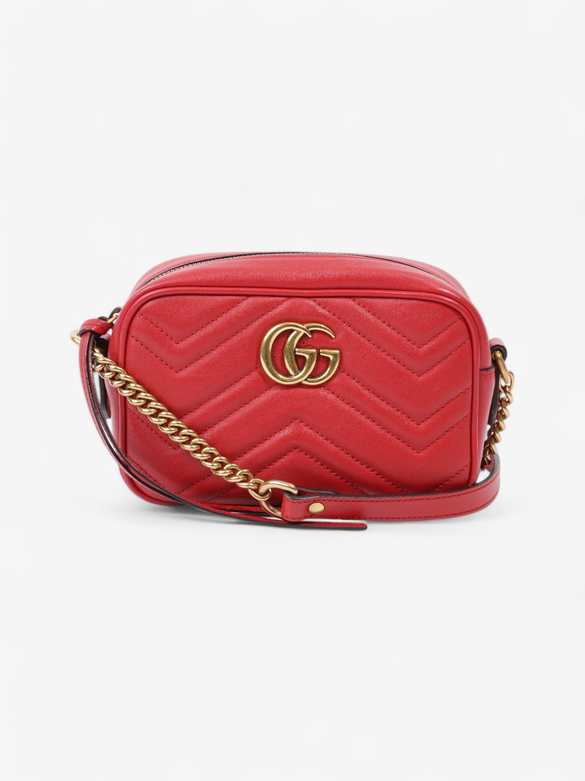 Gucci Marmont Mini Crossbody Bag Leather Matelasse 15