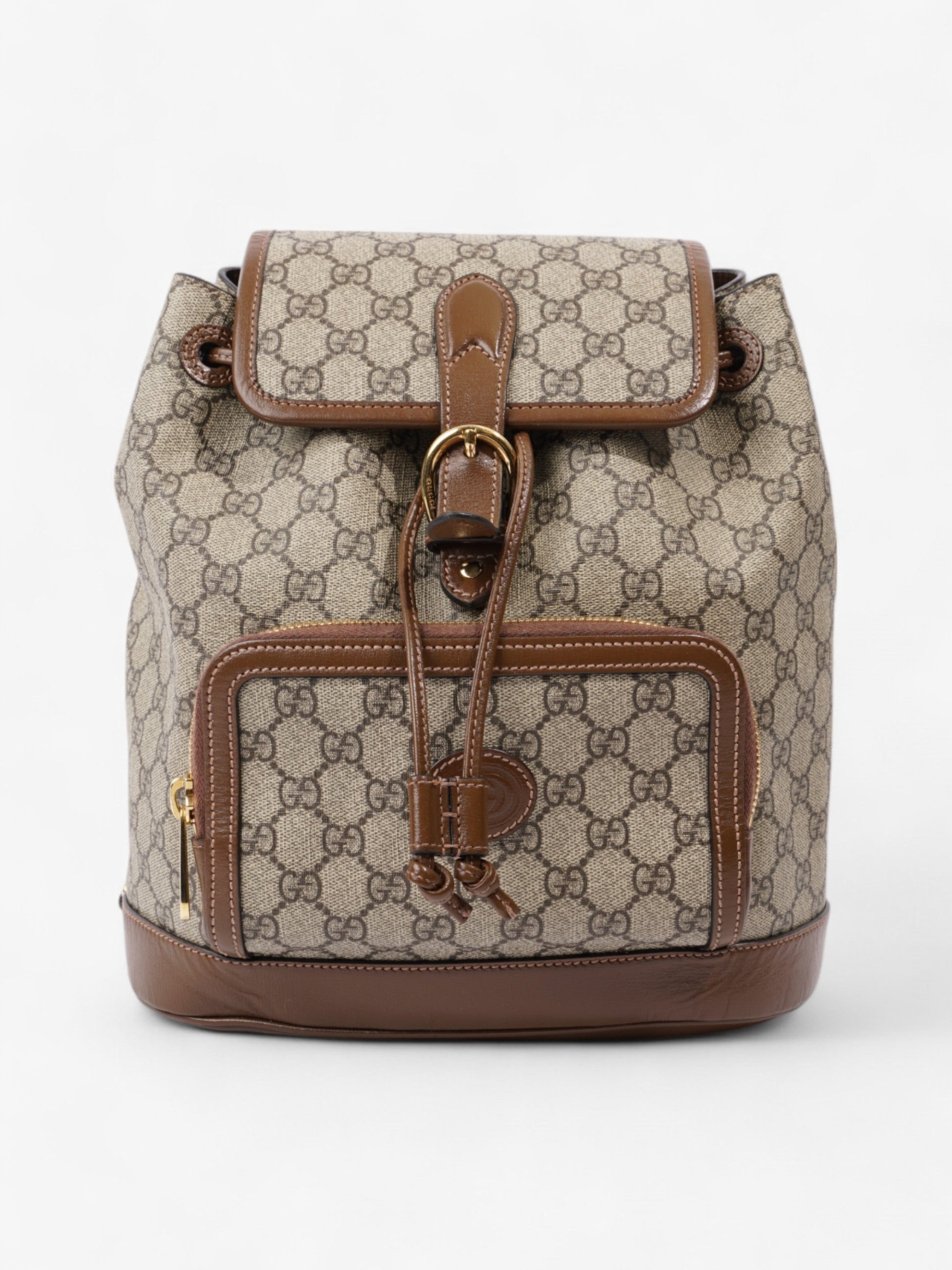 Gucci Backpack Supreme Canvas Brown