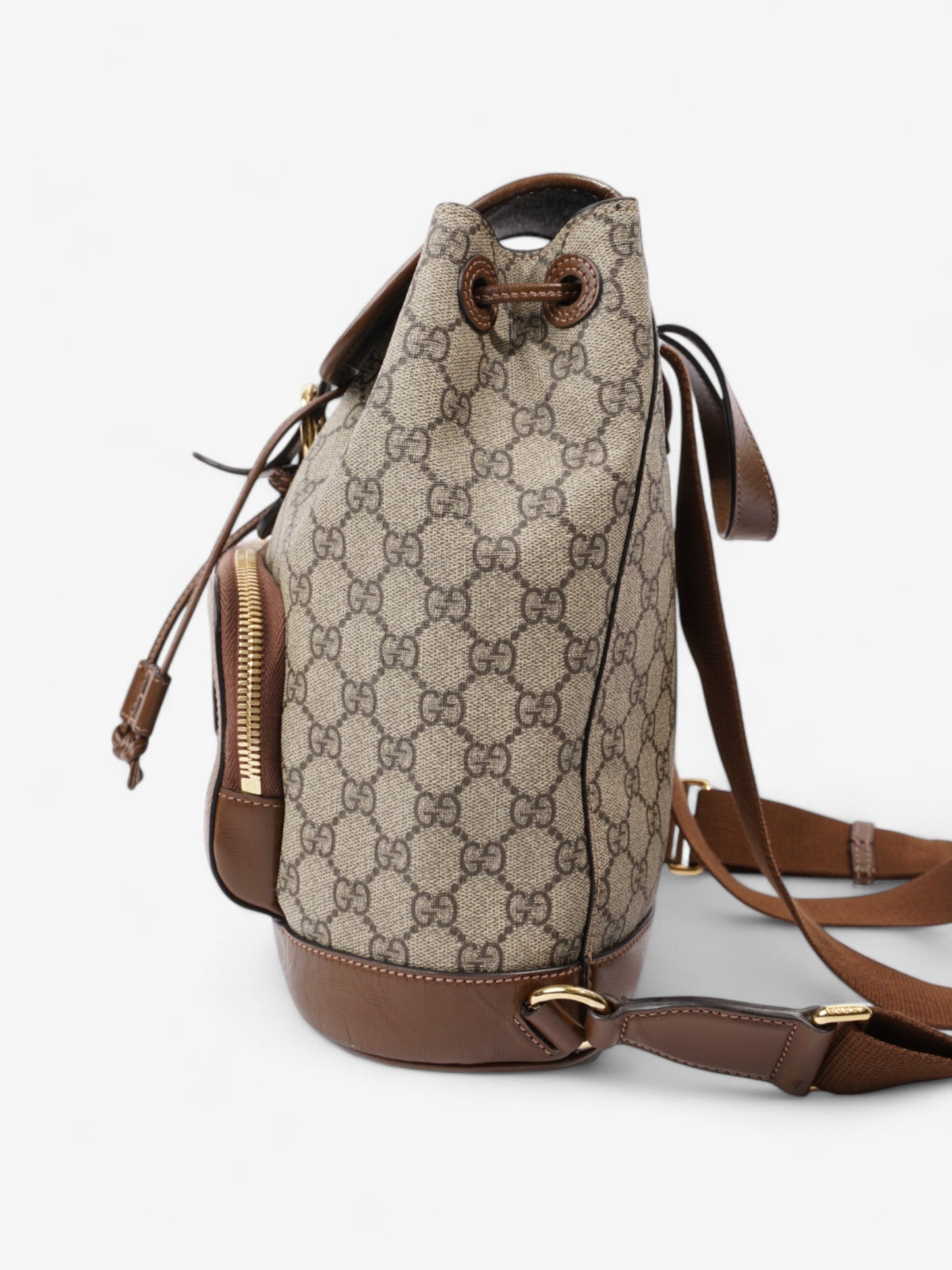 Gucci Backpack Supreme Canvas Brown