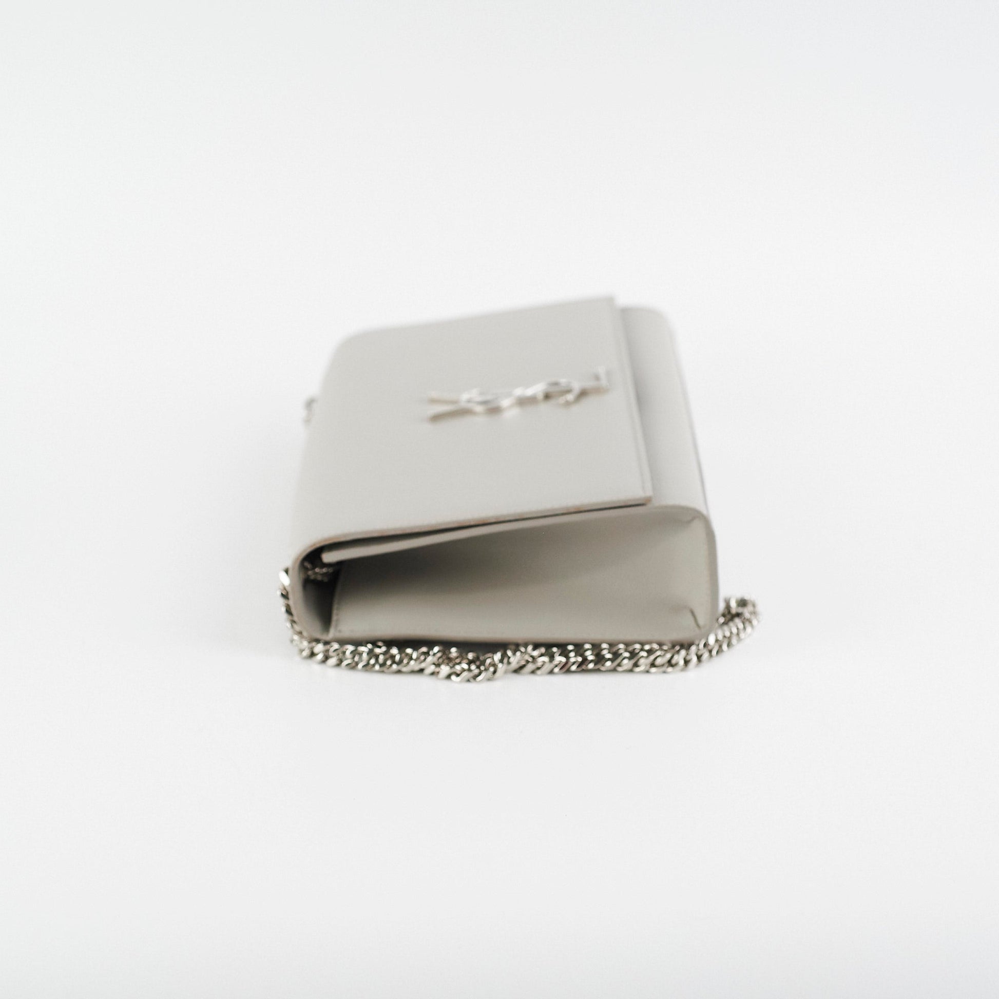 YSL Saint Laurent Kate Grey Crossbody Bag Gray Medium