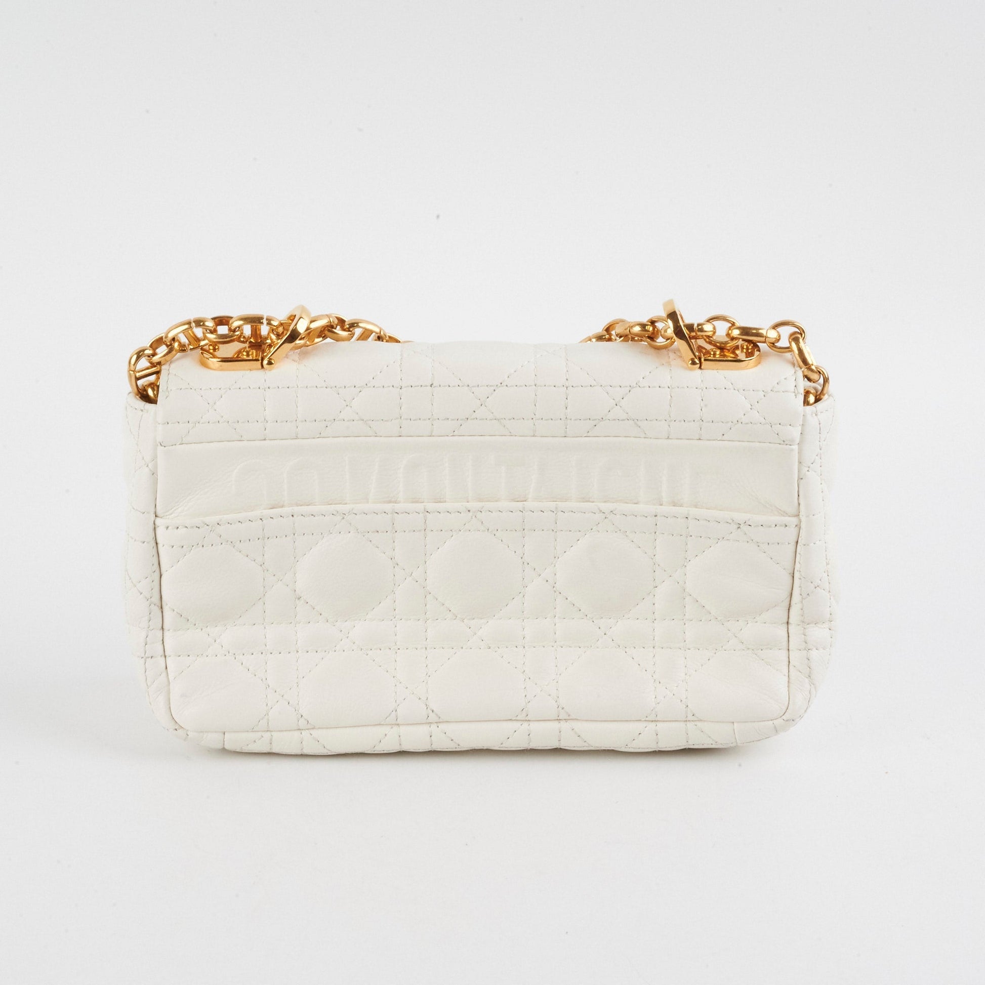 Dior Christian Caro Ivory Shoulder Bag Small